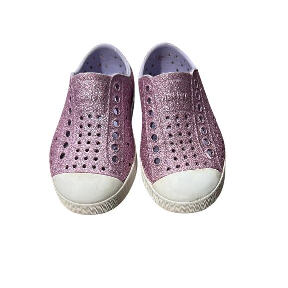 Native Other - Native Jefferson Bling Purple Glitter Shoes Toddler Size 8